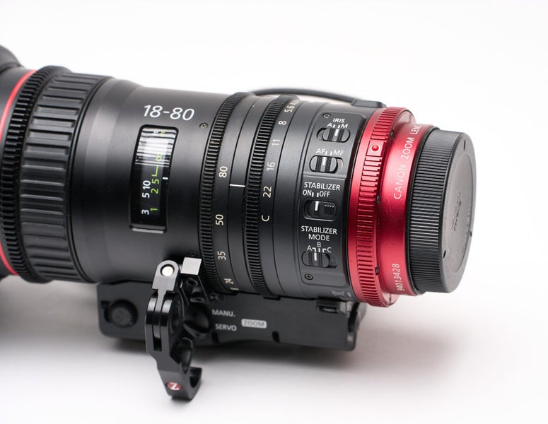 Canon EF CN-E 18-80mm T4.4 L IS Cine Servo Lens Carousel 1
