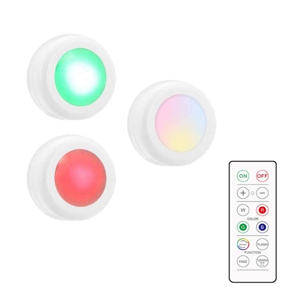 3 x Remote Control Closet Wardrobe Cabinet Bedside Emergency LED Battery Oper... Carousel 1