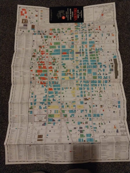 Old Hagstroms map of New York Theatres, hotels and shopping district Carousel 2