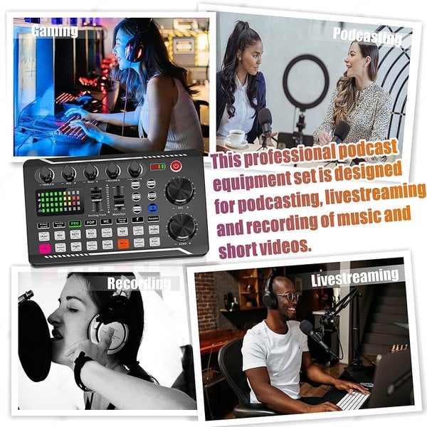 Podcast Equipment Bundle - Live Sound Card and Audio Interface Carousel 9