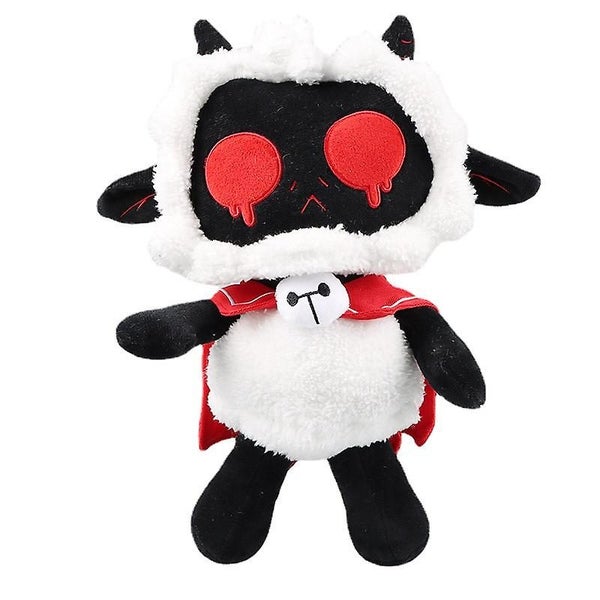 33cm/12.99in Cuddly Black Sheep Plush Toy - Soft & Cartoon Animal Horror Plushi Carousel 1