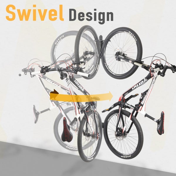 BIKE HAND Swivel Bike Wall Mount Hanger Hook Rack Carousel 2