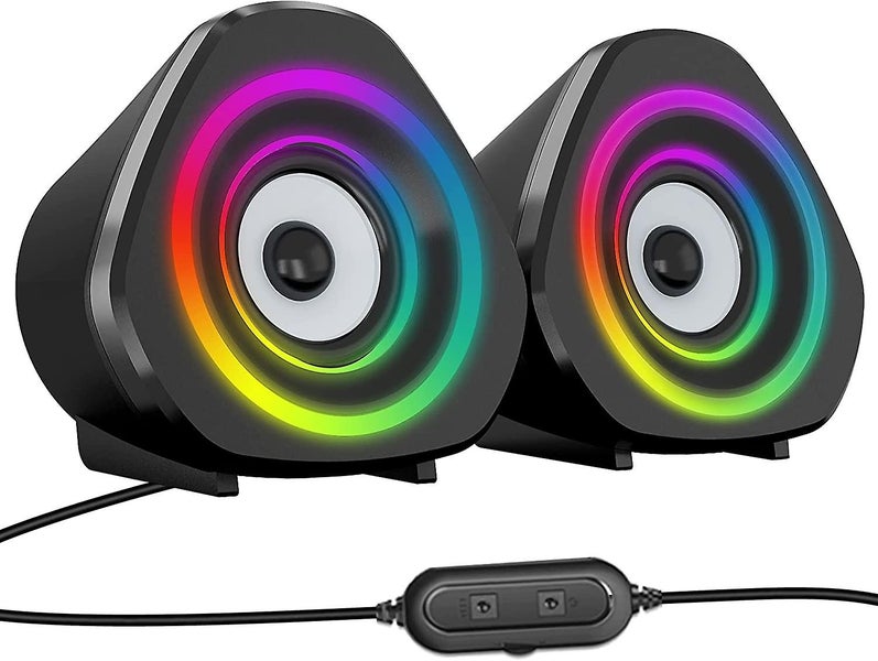 Computer Speakers Desktop Pc Laptop Speakers Rgb Mini Gaming Speaker Carousel 1