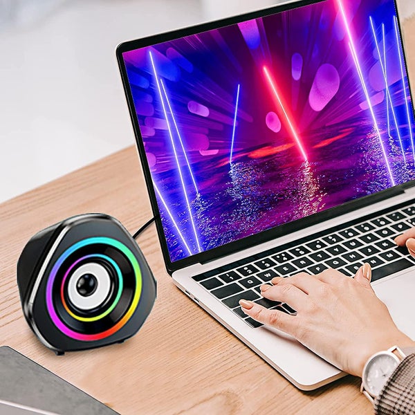 Computer Speakers Desktop Pc Laptop Speakers Rgb Mini Gaming Speaker Carousel 2