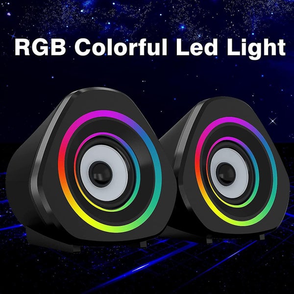 Computer Speakers Desktop Pc Laptop Speakers Rgb Mini Gaming Speaker Carousel 4