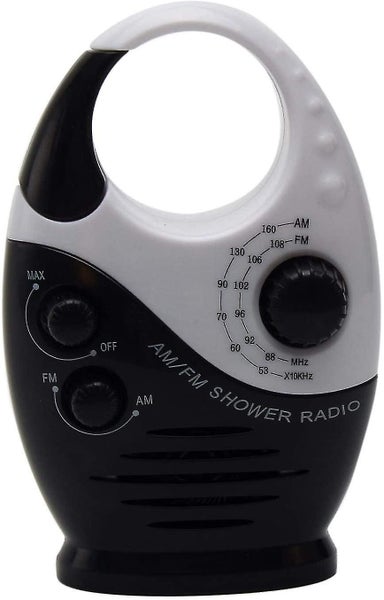 Bathroom Radio Mini Waterproof Am Fm Shower Radio With Top Handle Adjustable Vo Carousel 1