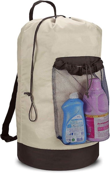 Backpack Laundry Bag Laundry Backpack With Shoulder Straps And Mesh Pocket Dura Carousel 1