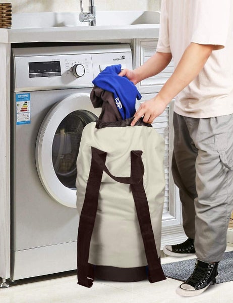Backpack Laundry Bag Laundry Backpack With Shoulder Straps And Mesh Pocket Dura Carousel 2