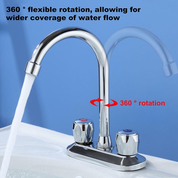 Bathroom Sink Faucet Center Bathroom Faucet With Pop-up Sink Drain Utility Hose Carousel 5
