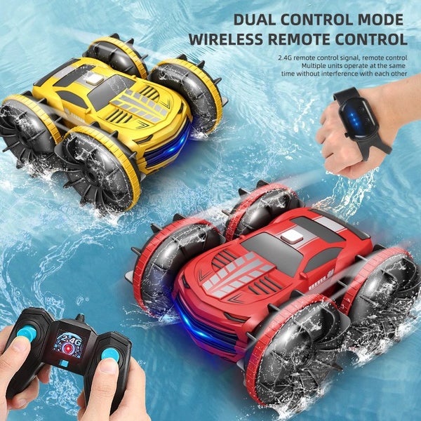 Amphibious Stunt Car & Watch Gesture Sensor RC Boat Toy Carousel 1