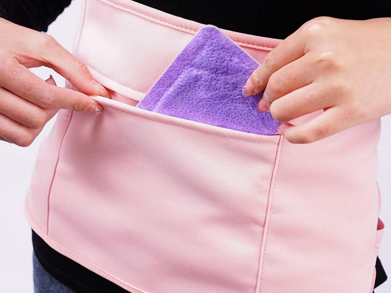 Reusable Wrap Belt Castor Oil Pack Kit for Inflammation Toxin Remover Pink Carousel 3