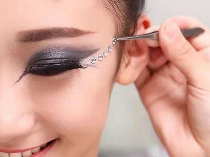 6 Sheets Adhesive Eye Body Face Gems Jewels Rhinestone Stickers for Party Carousel 3