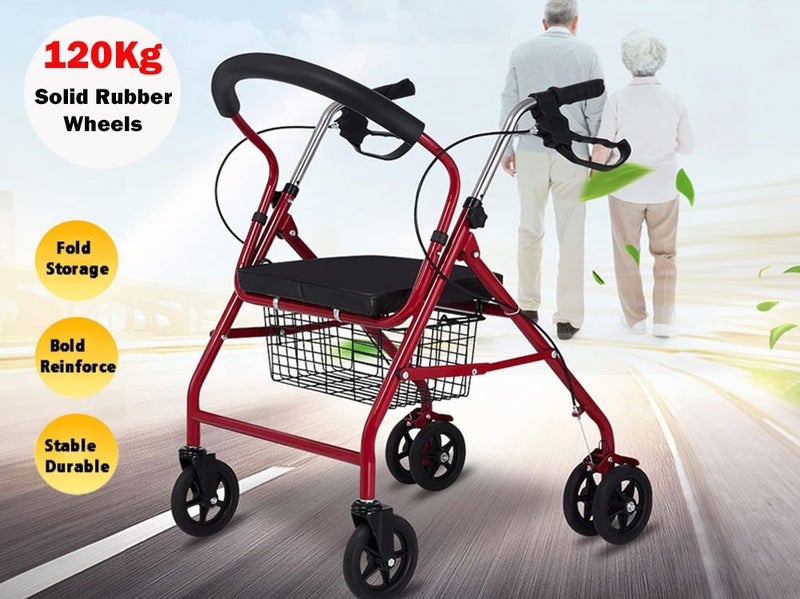 Mobility Walker Rolling Walker with Shopping Basket - (NZ Clearance) Carousel 1