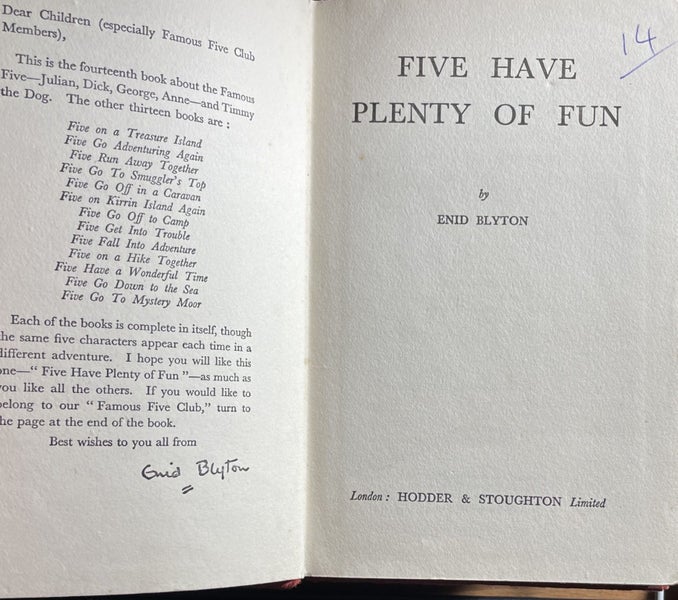 Five Have Plenty of Fun by Enid Blyton Carousel 2