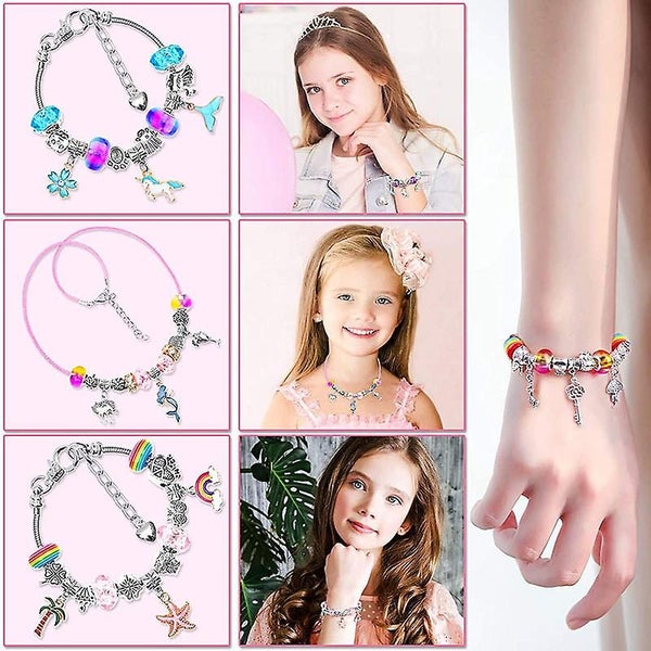 Jewellery Making Kit For Girls Gifts charm Bracelet Making Kit For Kids Birthda Carousel 5