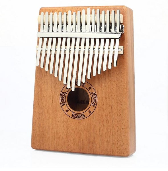 Portable Solid Wood Thumb Piano 17 Keys Finger Piano With Tune Hammer Musical I Carousel 5