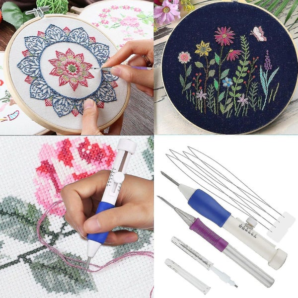 Magic Embroidery Pen Set Punch Needle Kit Carousel 2
