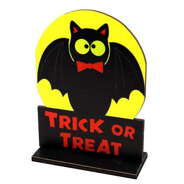 Halloween Wooden Table Sign Decor Happy Halloween Decor Christmas Carousel 1