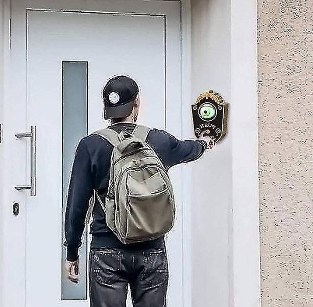 Eyeball Doorbell Halloween Haunted Doorbell Animated Eyeball Halloween Decor Carousel 2