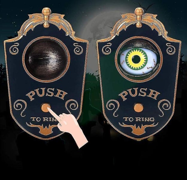 Eyeball Doorbell Halloween Haunted Doorbell Animated Eyeball Halloween Decor Carousel 4