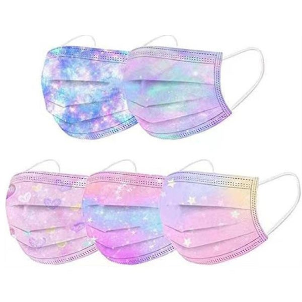 50pcs Disposable Mask Dust Mask Adult Child Mask Three Layer Protective Mask Carousel 1