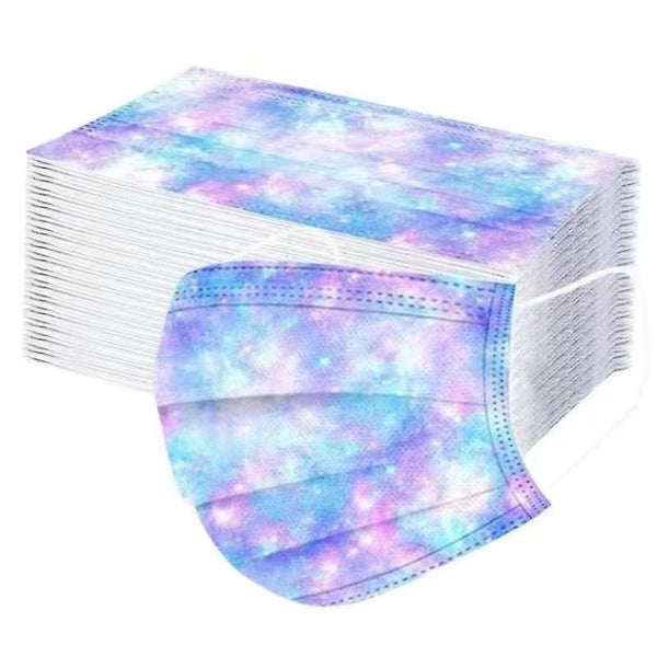 50pcs Disposable Mask Dust Mask Adult Child Mask Three Layer Protective Mask Carousel 5