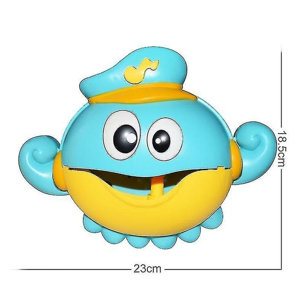 Electric Octopus Bubble Spitting Machine Children's Bathroom Splashing Bath Toy Carousel 2