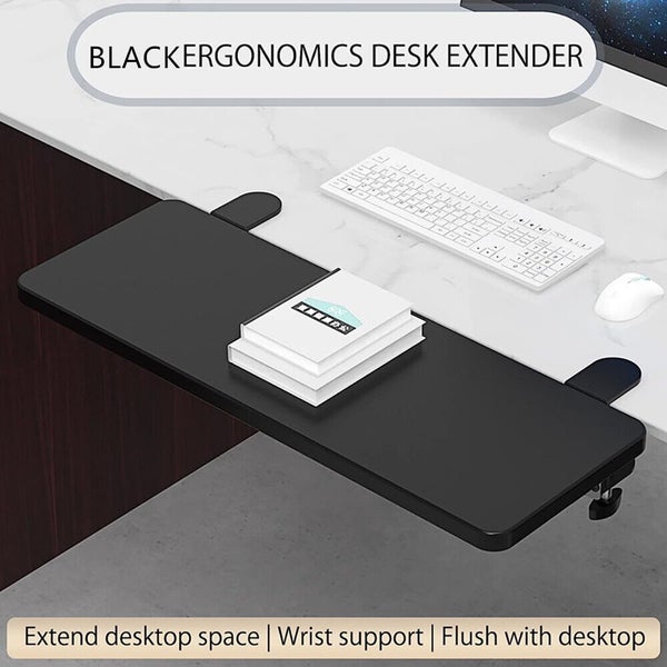 Desk Extender Tray Foldable Keyboard Drawer Tray Table Mount Armrest Shelf Black Carousel 2