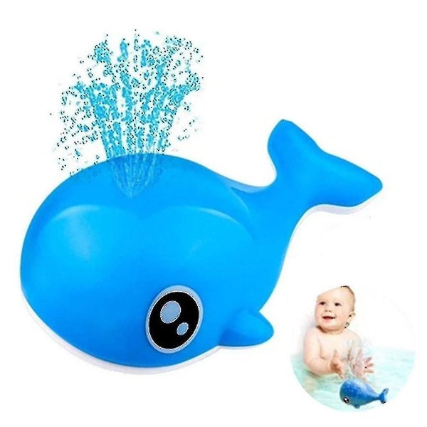 Bath Toys Bathtub Toys Whale Induction Water Spray Toy With Led Light Automatic Carousel 1