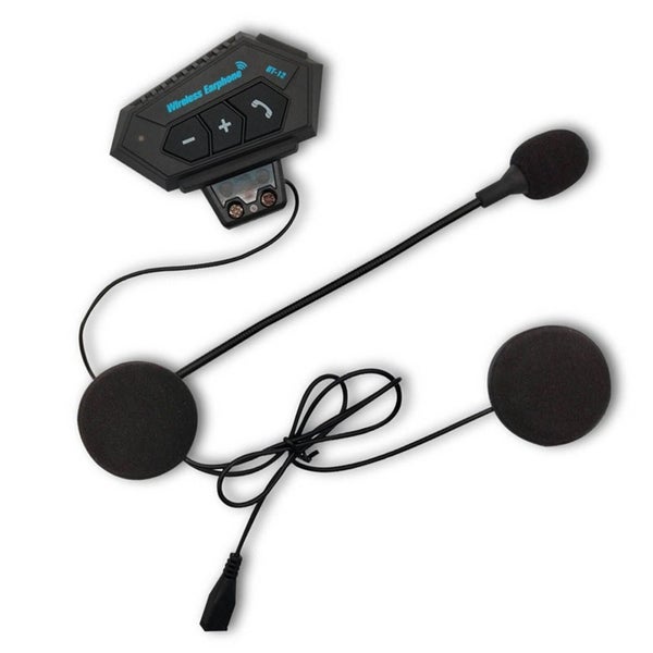 Motorcycle Helmet Bluetooth Headset Wireless Hands-Free Speaker Headphone Carousel 1