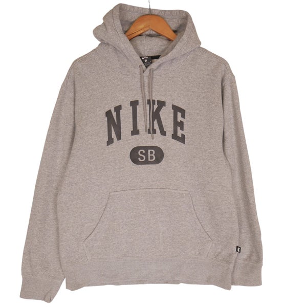 Nike SB Grey Spellout Hoodie Small Carousel 1