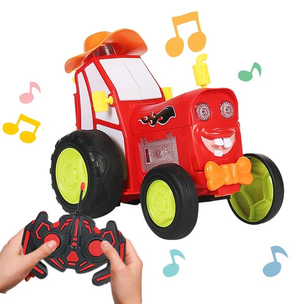 DESAFIONA Crazy Jumping Car Remote Control RC Cars Stunt Toy 360o Rotating Re... Carousel 6