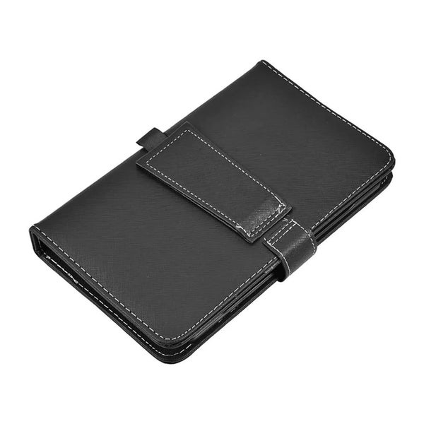 Mini Portable Leather Wireless Bluetooth Keyboard for iPhone Android Smartphone Carousel 2