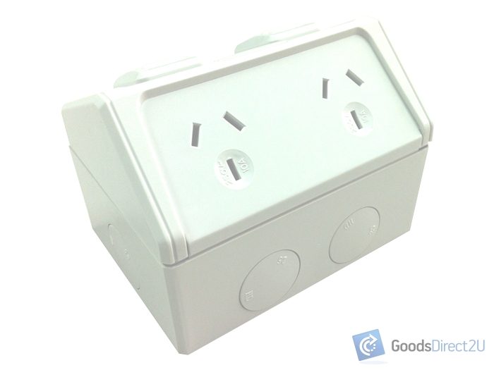 Weatherproof Double Power Point - 10 Amp - JAJ x10 Carousel 1