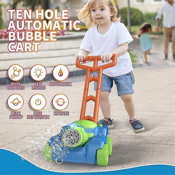 Automatic Lawn Mower Bubble Machine Weeder Shape Blower Baby Activity Walker Fo Carousel 2