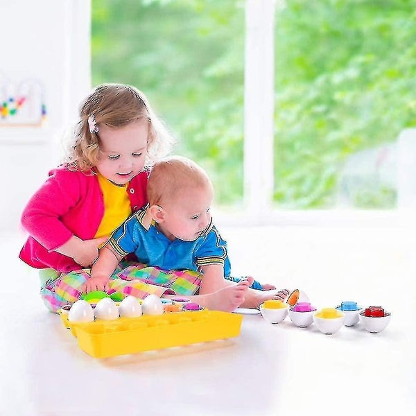 Matching Easter Eggs learning Toys Gift For Preschool Games Educational Color S Carousel 2