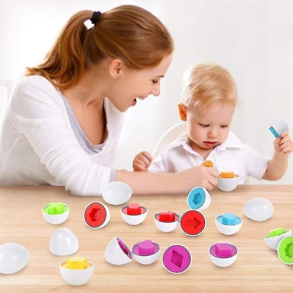 Matching Easter Eggs learning Toys Gift For Preschool Games Educational Color S Carousel 4