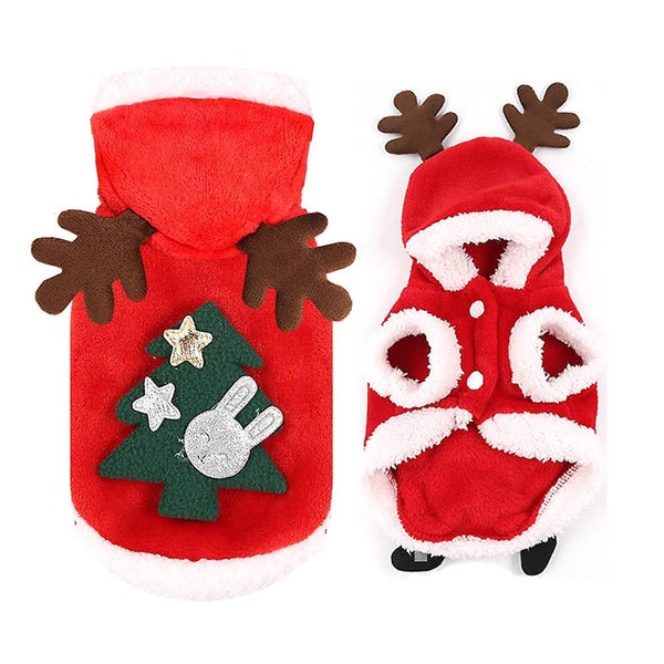 Pet Dog And Cat Christmas Clothes Costume Carousel 1
