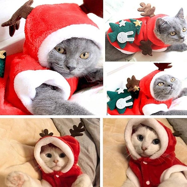 Pet Dog And Cat Christmas Clothes Costume Carousel 5