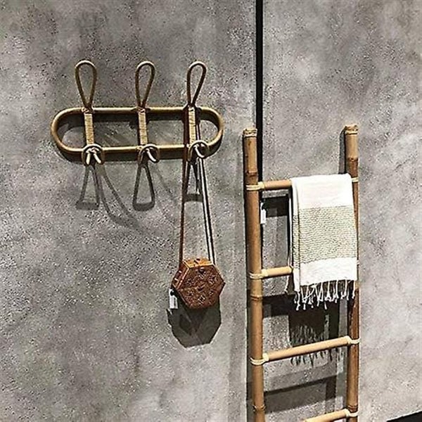 Rattan Wall Hook Children's Clothing Storage Rack Decorative Hanger For Childre Carousel 1