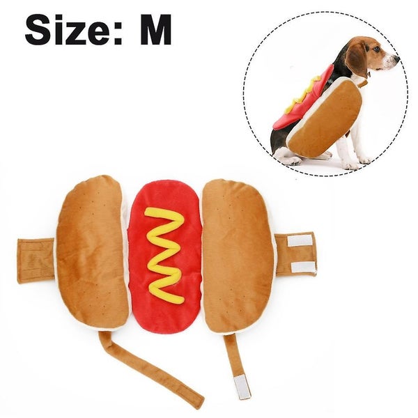 Hot Dog Pet Costume warm Soft Cute Party Cosplay Costumes For Puppy Small Dogs Carousel 2