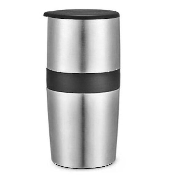 All In One Portable Manual Coffee Bean Grinder - Premium Silver Grinder For Fre Carousel 1
