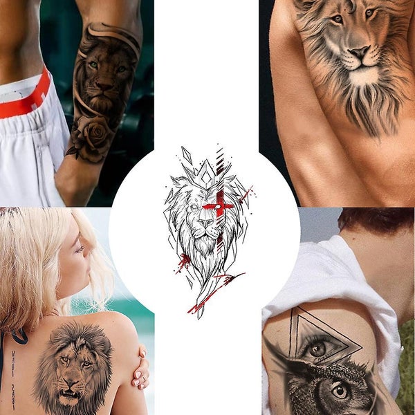 Kotbs 6 Sheets Full Arm Temporary Tattoo Waterproof Extra Large Temporary Tatto62976713487361112