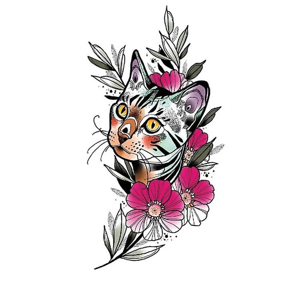 Kotbs 6 Sheets Full Arm Temporary Tattoo Waterproof Extra Large Temporary Tatto62976713487361114