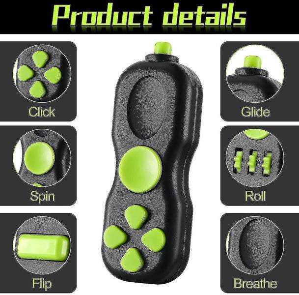2pcs Button Toy Handheld Play Pad Controller Pad Sensory Toy Stress Relief Carousel 2