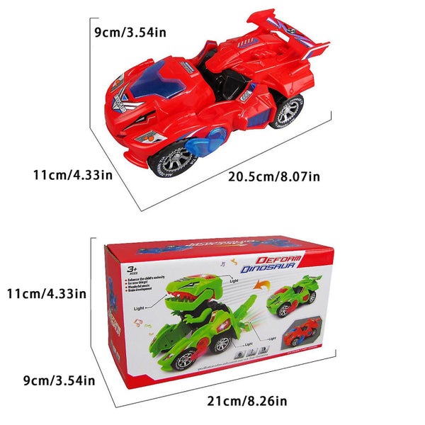 Transforming Dinosaur Car Universal Robot Toy Light Music Dinosaur Toy Car Carousel 2