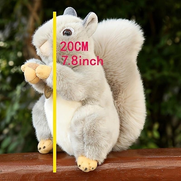 Squirrel Doll Lifelike Grey Squirrel Plush Toy: A Perfect Holiday Gift For Kids Carousel 2