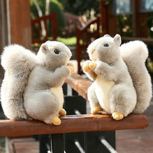 Squirrel Doll Lifelike Grey Squirrel Plush Toy: A Perfect Holiday Gift For Kids Carousel 5