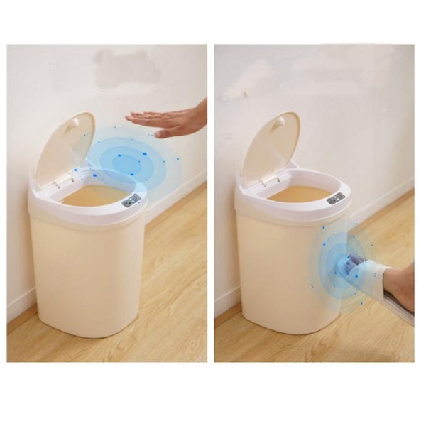 Rechargeable Smart Trash Can Household Multi-function Automatic Induction Plast Carousel 2