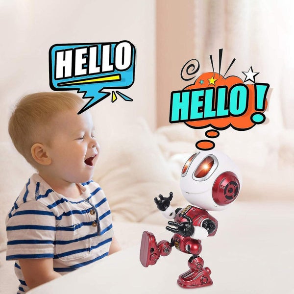 Smart Toy Talking Robot Toy Diy Usb Electric Toy Colorful Led Eyes Intelligent Carousel 4
